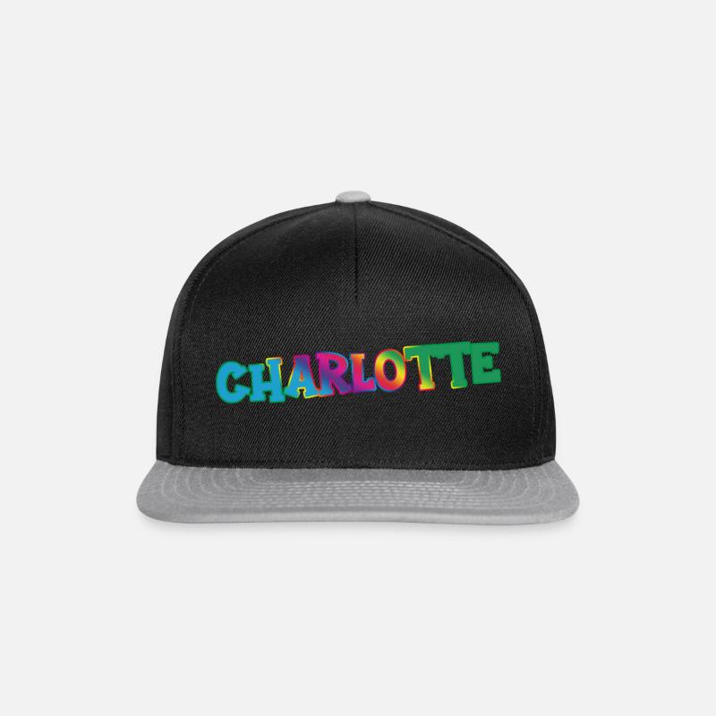Charlotte - Snapback Cap - Schwarz/Grau