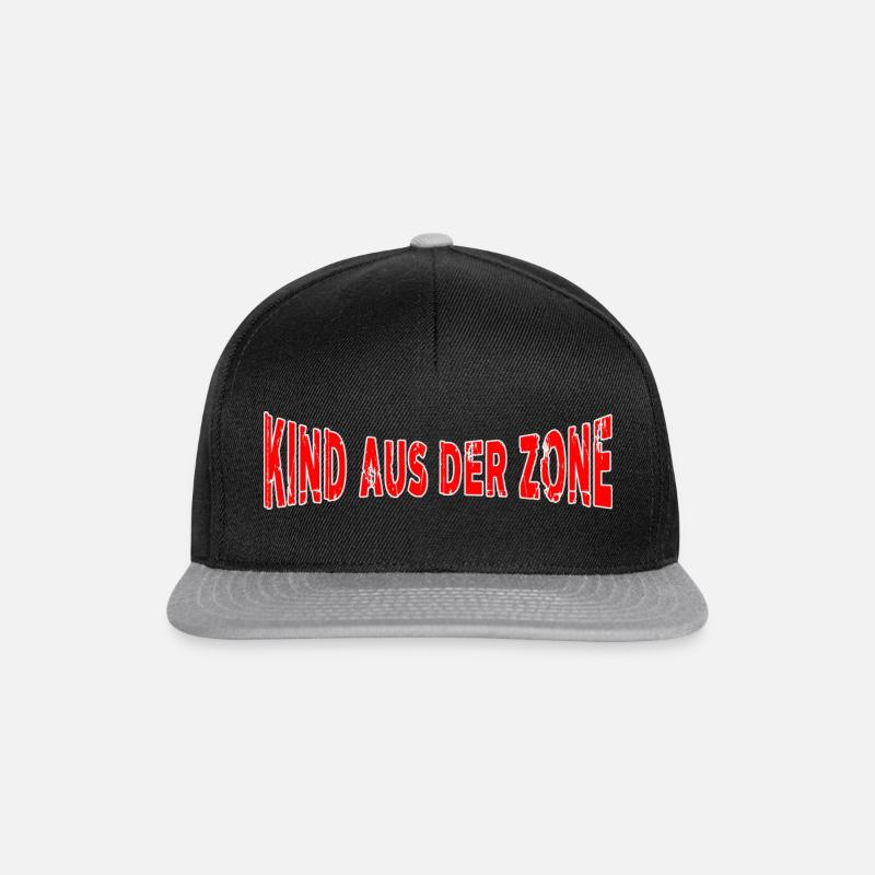 Kind aus der Zone - DDR - Snapback Cap - Schwarz/Grau