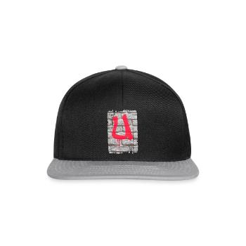 mauer u - Snapback Cap - Schwarz/Grau - Vorne