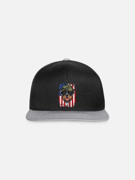 ROTTWEILER - Snapback Cap - Schwarz/Grau