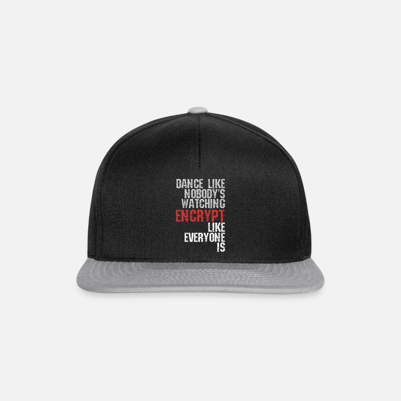 Hacker - Snapback Cap - Schwarz/Grau