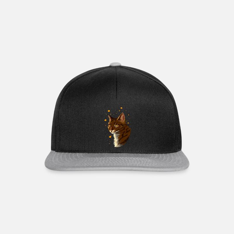 Brambleclaw Bramblestar Brombeerkralle Katze Tiger - Snapback Cap - Schwarz/Grau