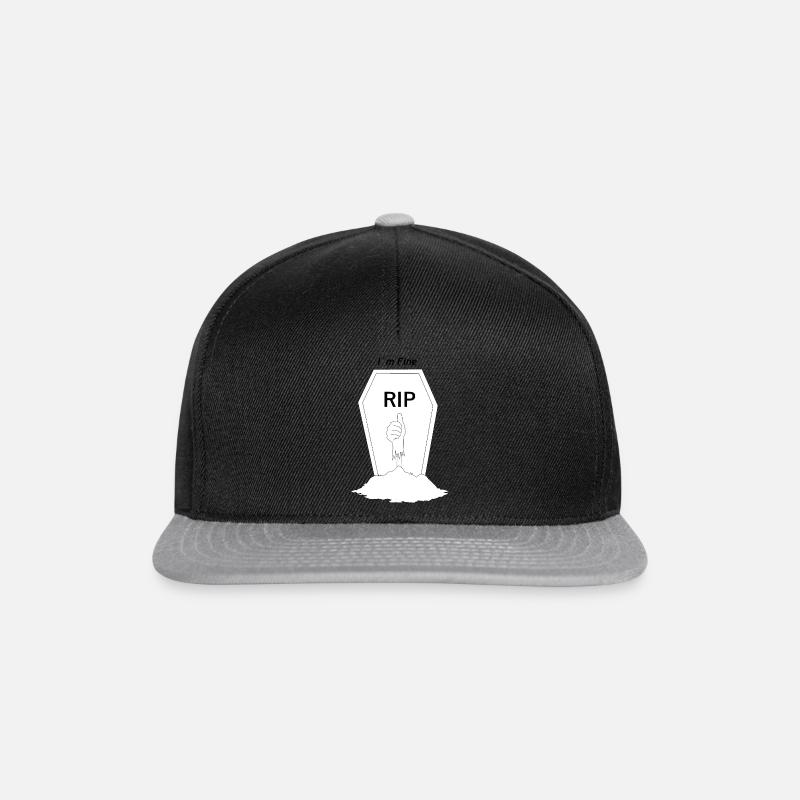 I´m Fine - Snapback Cap - Schwarz/Grau