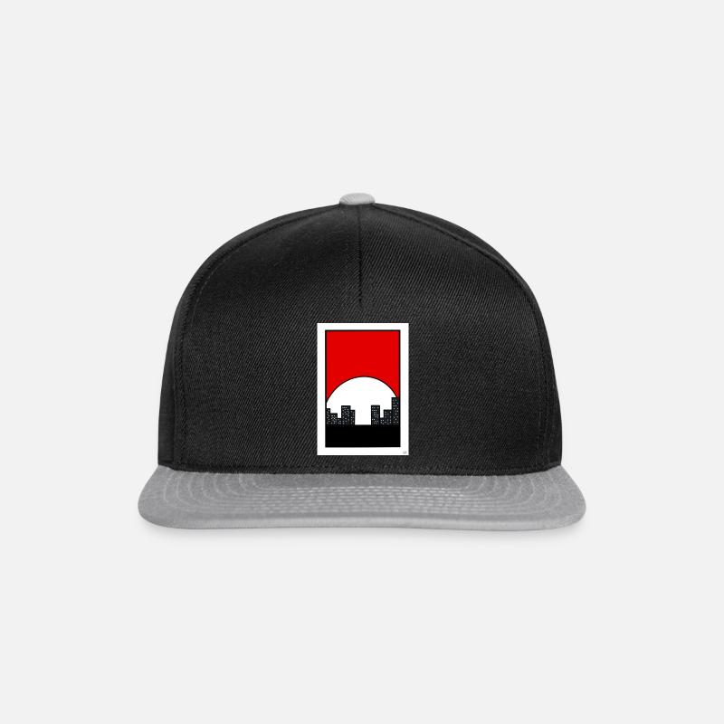 Hanafuda City - Snapback Cap - Schwarz/Grau
