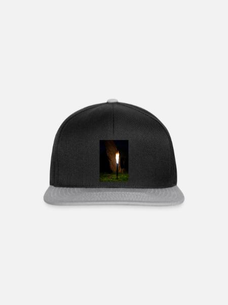 Fackel - Snapback Cap - Schwarz/Grau