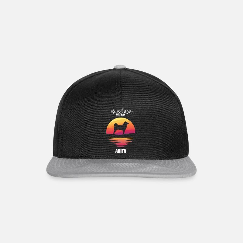 Akita - Snapback Cap - Schwarz/Grau