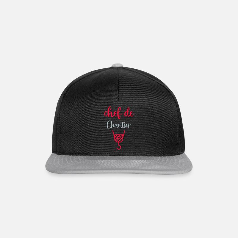 chef de chantier - Casquette snapback - noir/gris