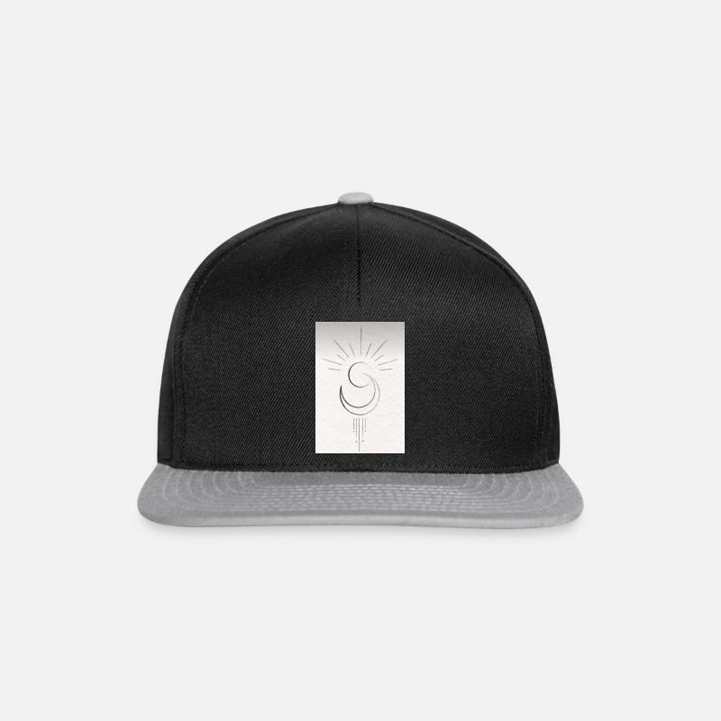Sun & Moon - Snapback Cap - Schwarz/Grau