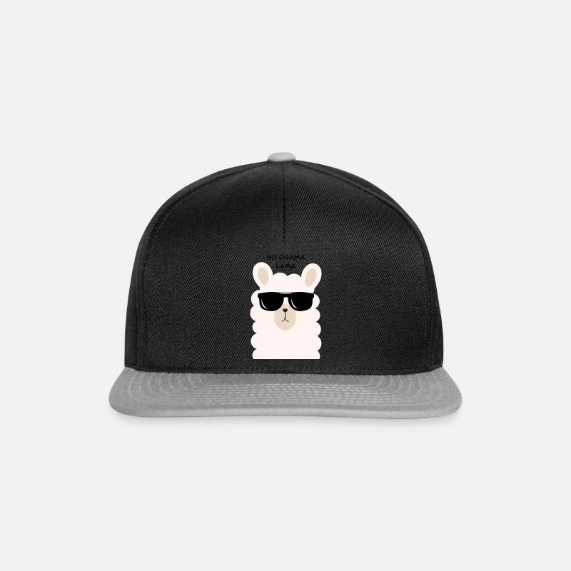 Pas de drame Lama - Casquette snapback - noir/gris
