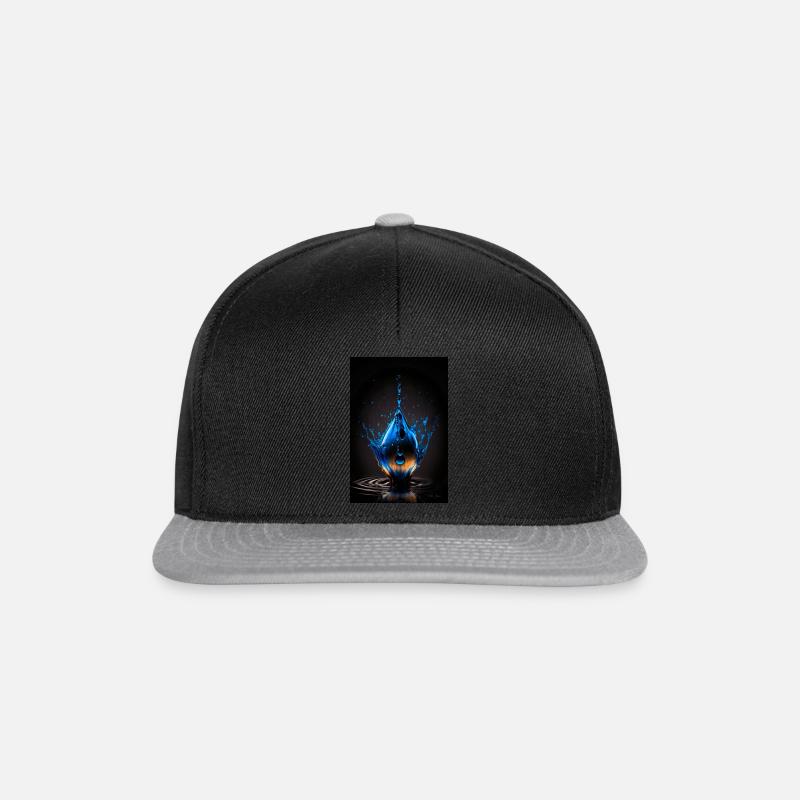 Drops blue 4 - Snapback Cap - black/grey