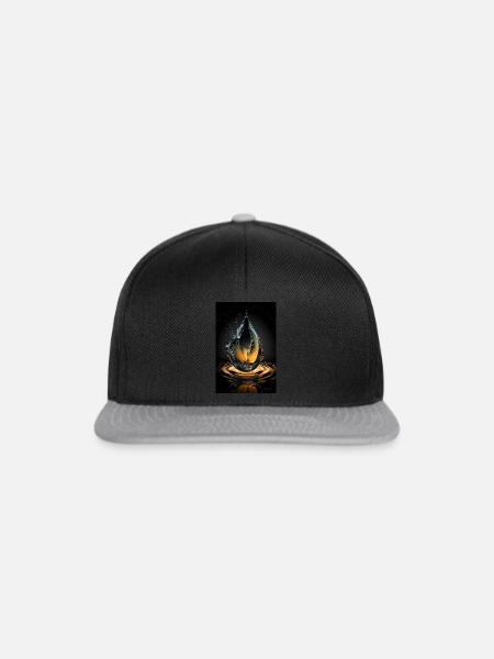 Tropfen plasma 2 - Snapback Cap - Schwarz/Grau