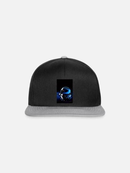 Tropfen blau 7 - Snapback Cap - Schwarz/Grau