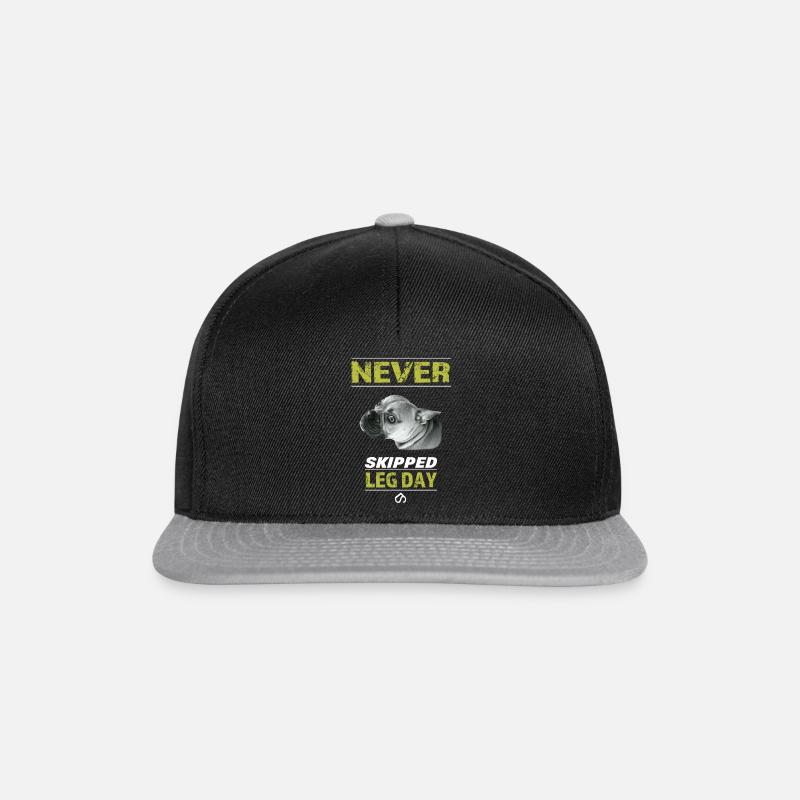 Never Skipped Legday - Snapback Cap - black/grey