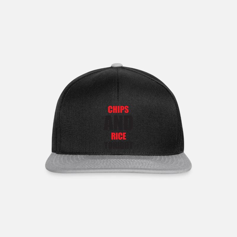 Chips Reis schwarz - Snapback Cap - Schwarz/Grau