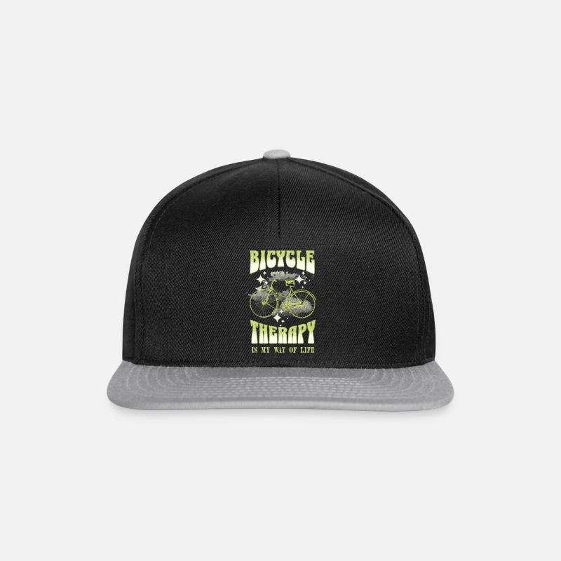 Fahrrad-Therapie - Snapback Cap - Schwarz/Grau