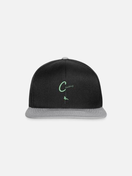 climb climbing - Snapback Cap - Schwarz/Grau