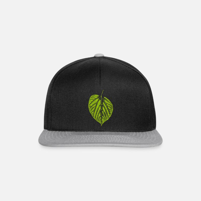 Linden leaf / leaf LINDE - Nature & Forest - Snapback Cap - black/grey