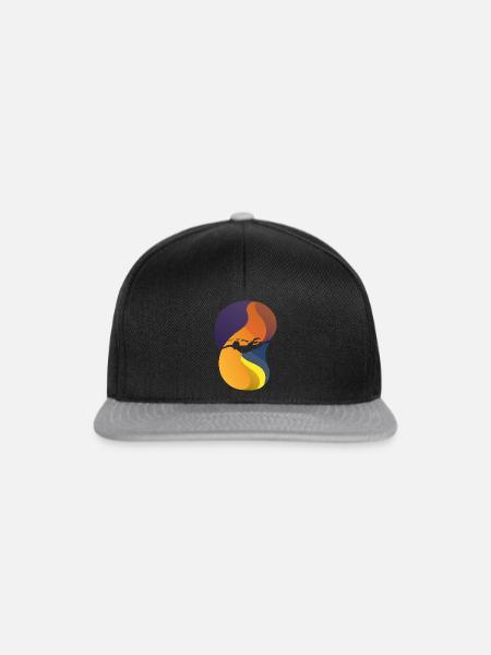 Schwimmen Apnoe Schnorcheln - Snapback Cap - Schwarz/Grau