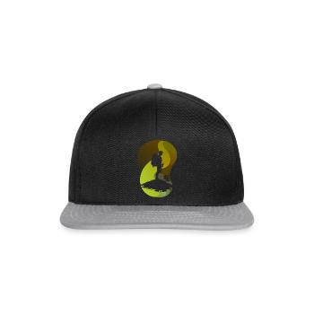 Wandern Hiking Trekker - Snapback Cap - Schwarz/Grau - Vorne