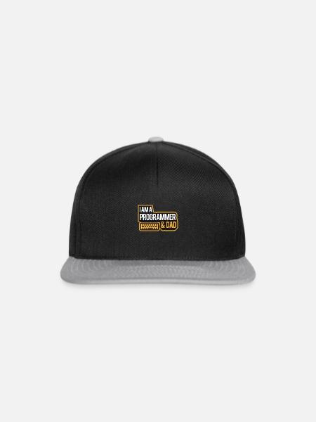I'm A Programmer And Dad - Snapback Cap - Schwarz/Grau