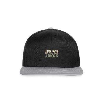 The Dad Of All Dad Jokes - Snapback Cap - Schwarz/Grau - Vorne