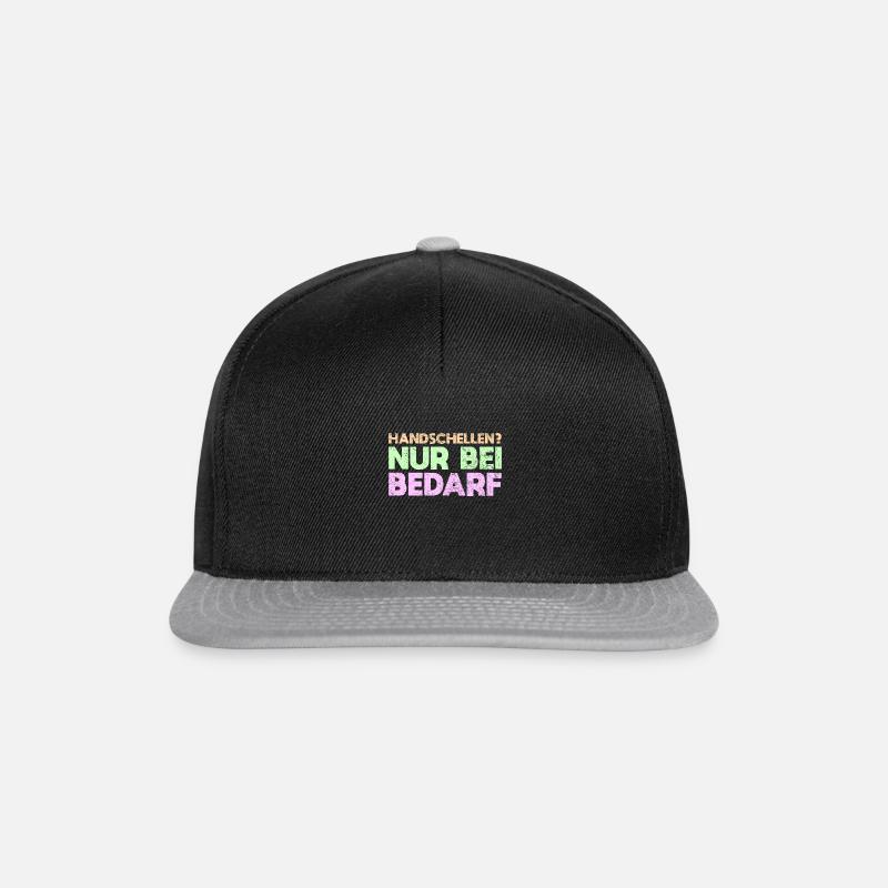 Handschellen? Nur Bei Bedarf - Snapback Cap - Schwarz/Grau