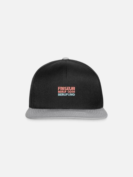 Friseur: Beruf Oder Berufung - Snapback Cap - Schwarz/Grau