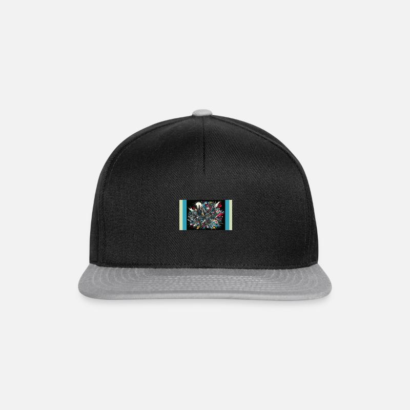 "Chaotic Melodies" - Snapback Cap - black/grey