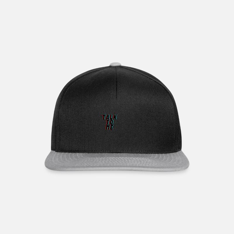 Talk to me - Snapback Cap - Schwarz/Grau