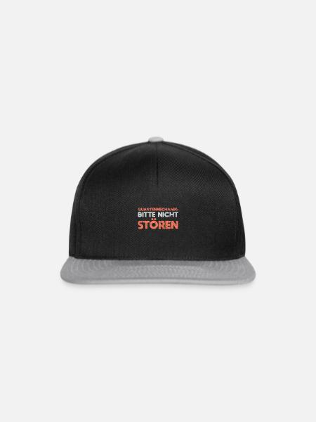 Quantenmechanik: Bitte Nicht Stören - Snapback Cap - Schwarz/Grau