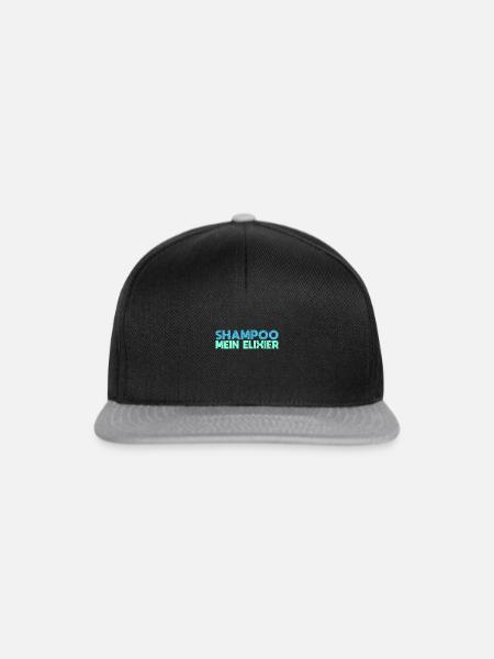 Shampoo: Mein Elixier - Snapback Cap - Schwarz/Grau