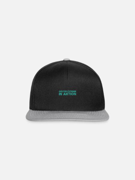 Gästeflüsterer In Aktion - Snapback Cap - Schwarz/Grau