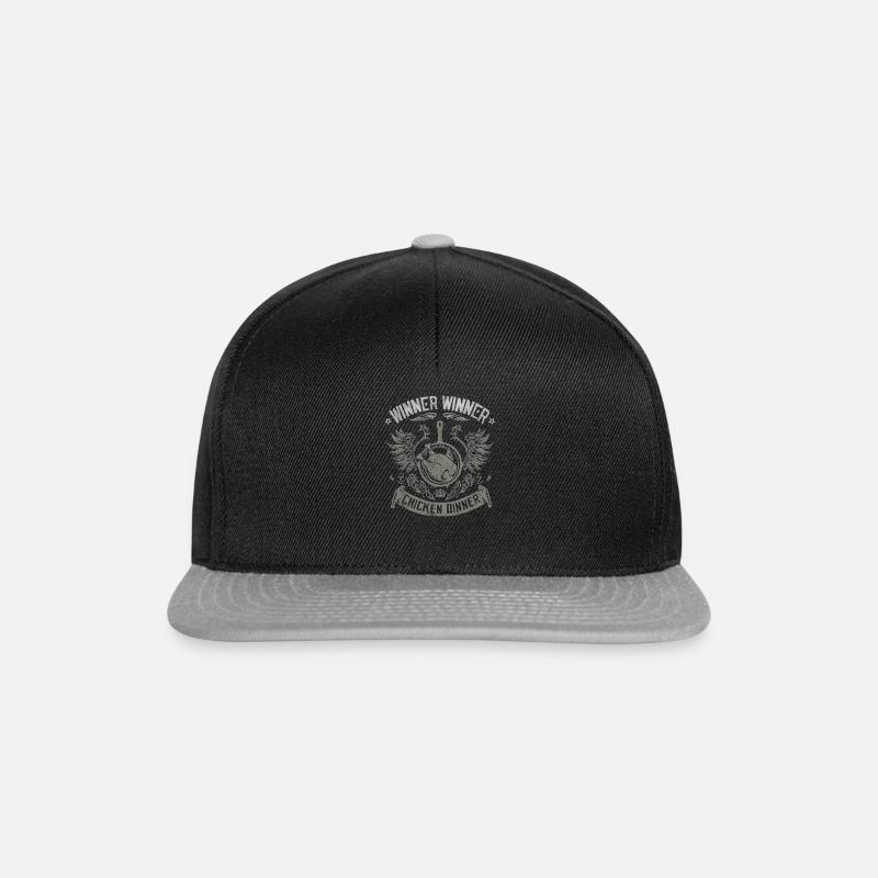 Chicken Dinner - Snapback Cap - Schwarz/Grau