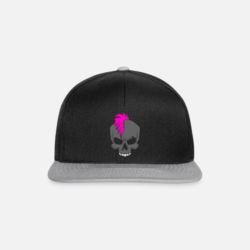 Punker rock punker - Casquette snapback - noir/gris