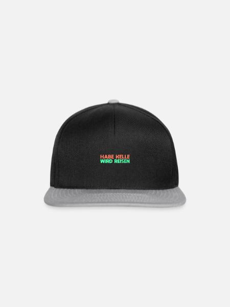 Habe Kelle, Wird Reisen - Snapback Cap - Schwarz/Grau