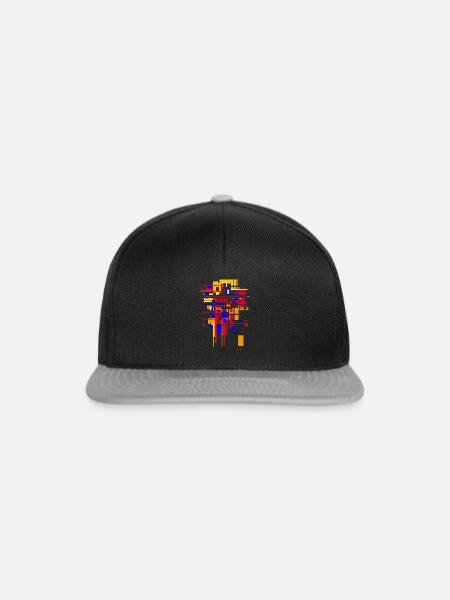 Bauhaus Baustelle - Architektur- Design - Snapback Cap - Schwarz/Grau