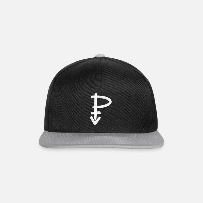 Symbol Pansexual White - Snapback Cap - black/grey