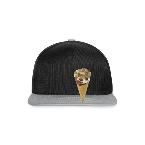 Low-poly_Ice_Cream - Snapback cap