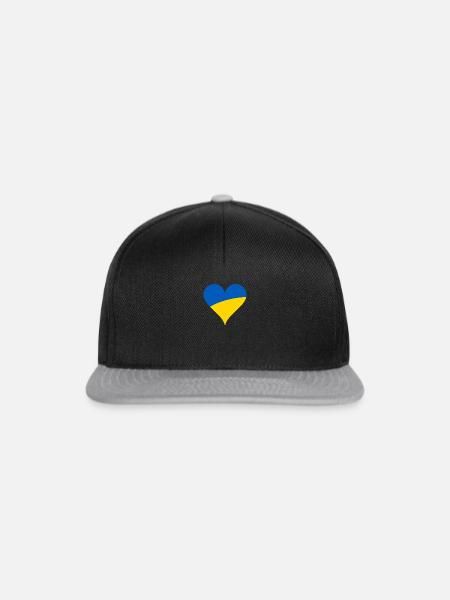 ukraine - Snapback Cap - Schwarz/Grau