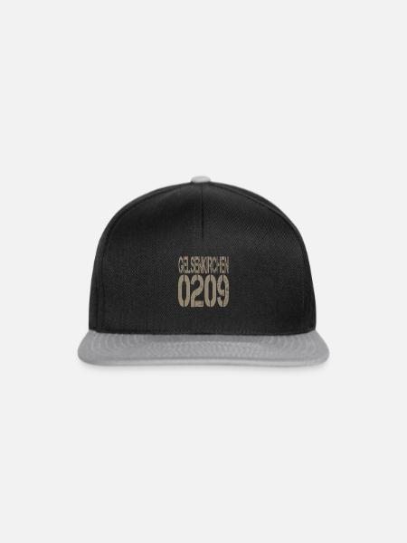 GELSENKIRCHEN - Snapback Cap - Schwarz/Grau