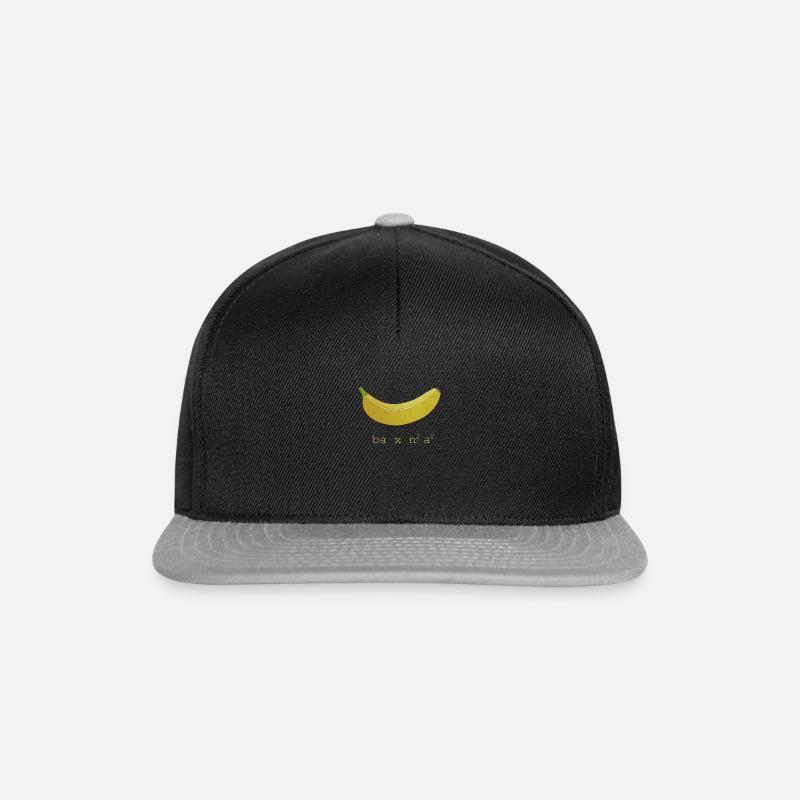 Mathematics Banana Math Student Gift Idea - Snapback Cap - black/grey