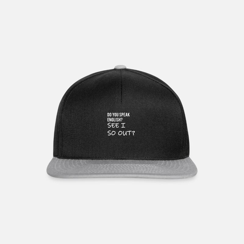 l’anglais - Casquette snapback - noir/gris