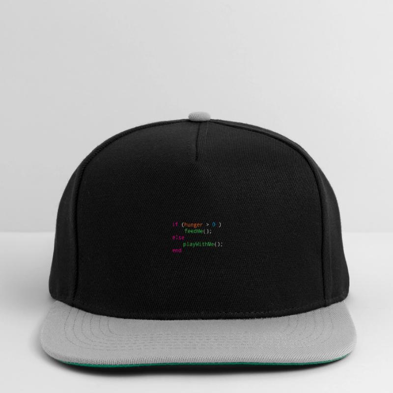 Programmierer Quellcode Hunger oder Spielen Snapback Cap