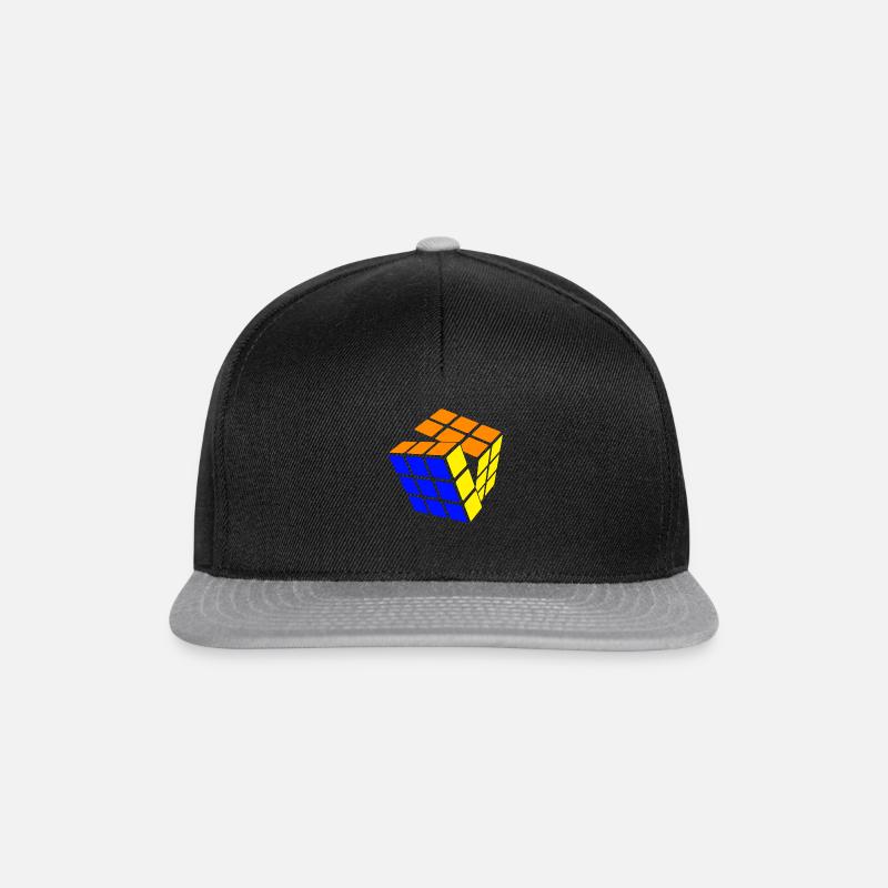 Rubik's Cube STB Solved - Snapback Cap - black/grey