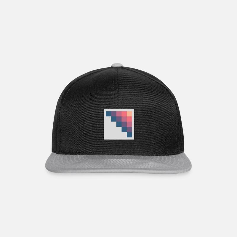 Red pixels - Snapback Cap - black/grey