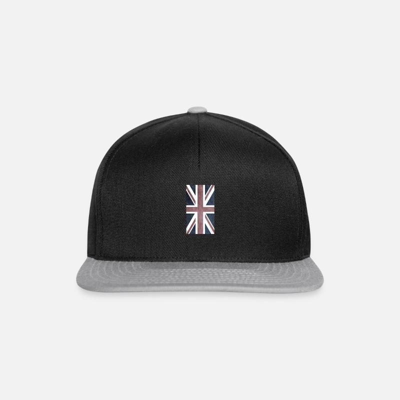 union jack - Casquette snapback - noir/gris