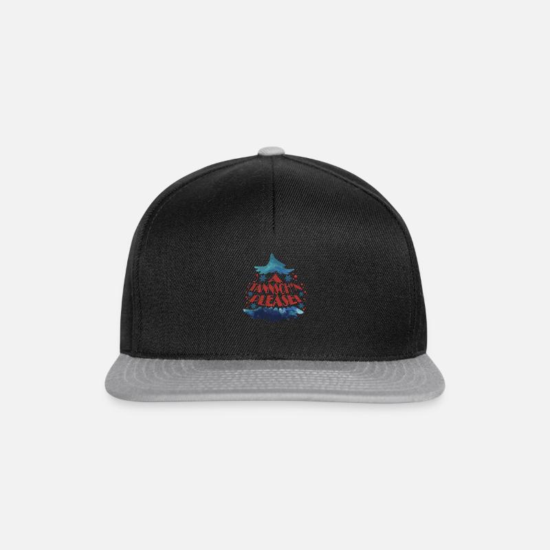 a Tannsch n please - Snapback Cap - Schwarz/Grau