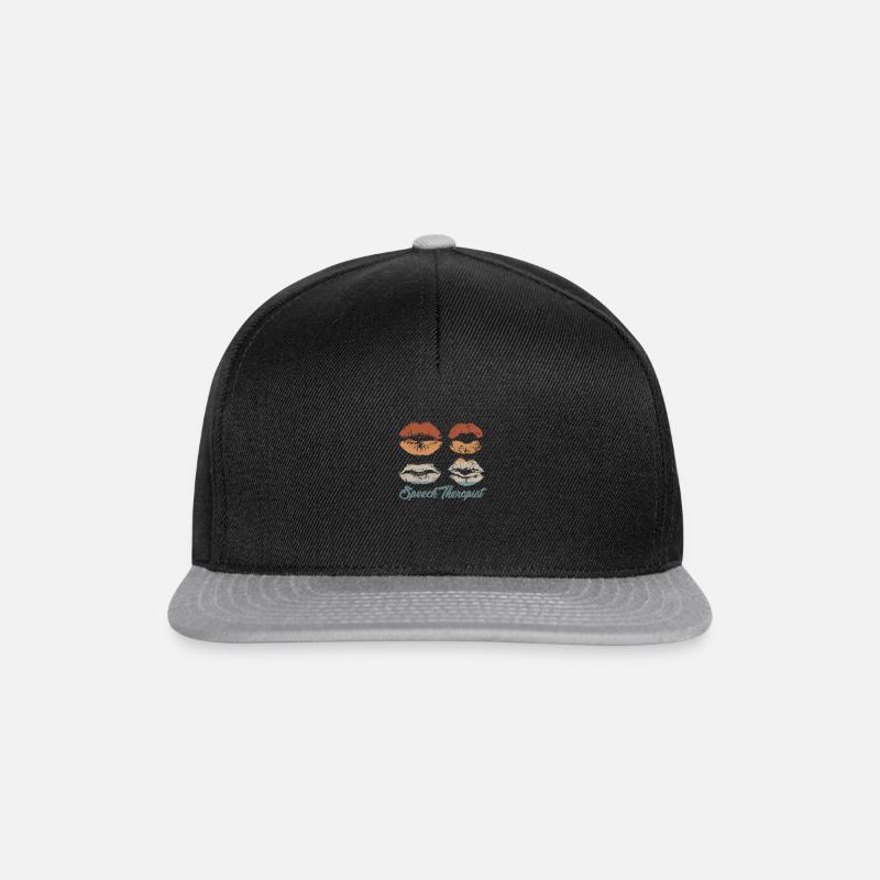 Speech therapist speech therapist therapist gift idea - Snapback Cap - black/grey