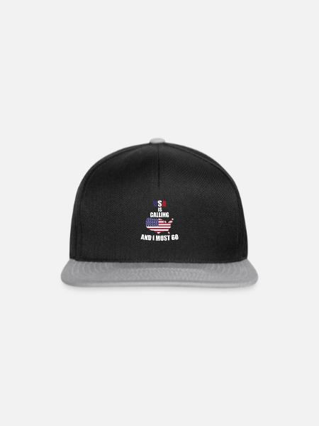 USA - Snapback Cap - Schwarz/Grau