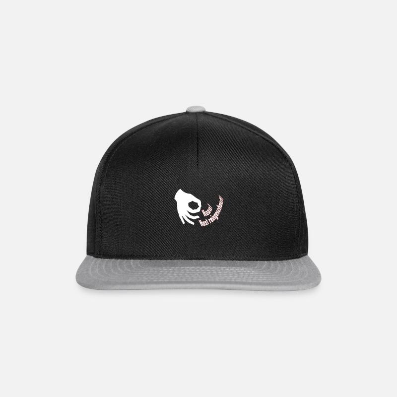 Hast reingeschaut - Snapback Cap - Schwarz/Grau